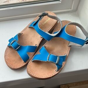 Freshly Picked - Carmel Leather Sandals in Cobalt Blue
